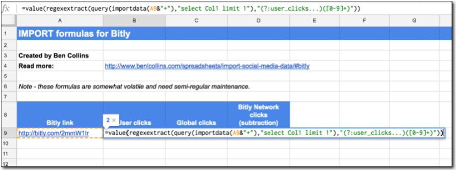 Cách lấy dữ liệu từ bitly